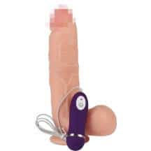 Реалистичный вибратор Real Basic Toy с пультом управления 21 см, телесный