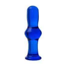 Анальная втулка Sexus Glass, синяя Анальная втулка Sexus Glass, синяя