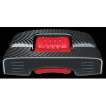 Инновационный мастурбатор Orctan с вращающимися роликами, черно-красный