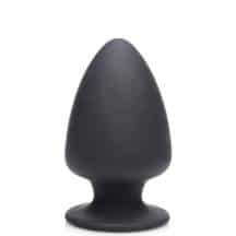Мягкая анальная пробка XR Brands Squeeze-It Medium, черная