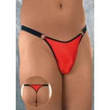 Стринги Мужские Soft Line красно-черные, S-L