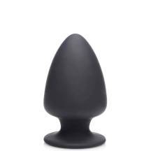 Мягкая анальная пробка XR Brands Squeeze-It Small, черная