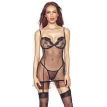 Сорочка Anais Palmina, Чёрный, XXL/3XL. Нет в наличии Сорочка Anais Palmina, Чёрный, XXL/3XL