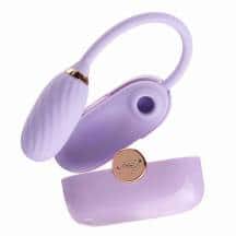 Вакуумный стимулятор и виброяйцо 2 в 1 Otouch Louis Vibrate, сиреневый