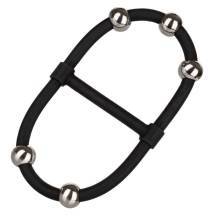 Двойное эрекционное кольцо с подхватом мошонки CalExotics Rings!, черное. Нет в наличии Двойное эрекционное кольцо с подхватом мошонки CalExotics Rings!, черное