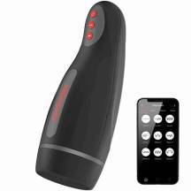 Вибромастурбатор с функцией сжатия Oninder Seoul, чёрный