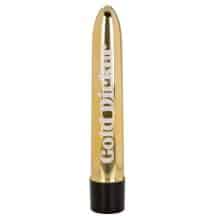Вибратор CalExotics Naughty Bits Gold Dicker, золотистый
