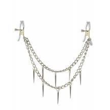 Зажимы для сосков PipeDream Rock Hard Nipple Clamps, серебристые