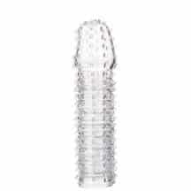 Насадка на член с шипиками Toyfa A-Toys Boyn, бесцветная