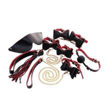 Набор БДСМ Toyfa Theatre Bow-tie 7 предметов, черный