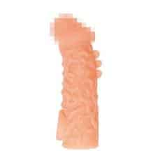 Насадка на член Kokos Cock Sleeve 007 L с подхватом мошонки, телесная