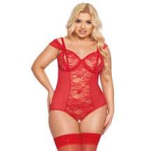 Боди SoftLine Collection Dora, красный, XXL. Нет в наличии Боди SoftLine Collection Dora, красный, XXL