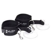 Наручники с присосками Lux Fetish Sexy Suction, черные