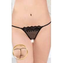 Стринги Soft Line с доступом черные, XL/XXXL