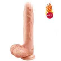 Фрикционный фаллоимитатор с вибрацией, ротацией и нагревом Erocome Aquila 22.5 см, телесный. Нет в наличии Фрикционный фаллоимитатор с вибрацией, ротацией и нагревом Erocome Aquila 22.5 см, телесный