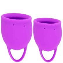 Набор менструальных чаш Lola Games Natural Wellness Tulip, 2 шт, фиолетовый Набор менструальных чаш Lola Games Natural Wellness Tulip, 2 шт, фиолетовый
