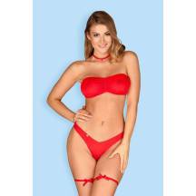 Комплект Obsessive Kissmas set, Красный, S/M. Нет в наличии Комплект Obsessive Kissmas set, Красный, S/M