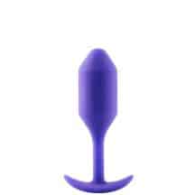 Анальная пробка для ношения b-Vibe Snug Plug 2 с переменным центром тяжести, фиолетовая. Нет в наличии Анальная пробка для ношения b-Vibe Snug Plug 2 с переменным центром тяжести, фиолетовая