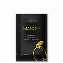 Оральный лубрикант Wicked Aqua Манго на водной основе, 3 мл