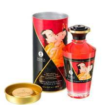 Разогревающий массажный гель Shunga Aphrodisiac Клубника с шампанским, 100 мл
