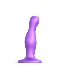 Фаллоимитатор Strap-on-me Dildo Plug Curvy M 15.5 см, фиолетовый металлик. Нет в наличии Фаллоимитатор Strap-on-me Dildo Plug Curvy M 15.5 см, фиолетовый металлик