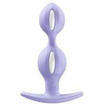 Анальная пробка Fun Factory B Balls Duo со смещенным центром тяжести, сиреневая