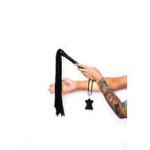 Плеть Scandal из натуральной кожи, черная