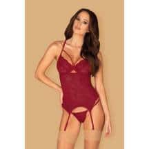 Корсеты Obsessive Ivetta corset, Бордовый, L/XL. Нет в наличии Корсеты Obsessive Ivetta corset, Бордовый, L/XL