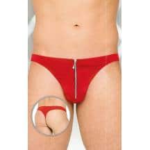 Стринги Мужские Soft Line с молнией красные, XL