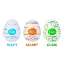 Набор мастурбаторов Tenga Egg Standard Set 1, 3 шт Набор мастурбаторов Tenga Egg Standard Set 1, 3 шт