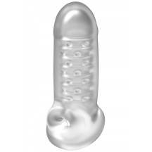 Увеличивающаяся насадка Doc Johnson OptiMale с подхватом мошонки, бесцветный