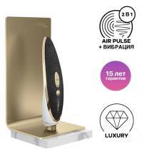 Вакуумный стимулятор клитора с вибрацией Satisfyer Haute Couture Luxury с вибрацией, черный. Нет в наличии Вакуумный стимулятор клитора с вибрацией Satisfyer Haute Couture Luxury с вибрацией, черный