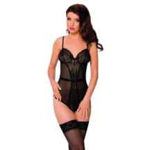 Боди c интимным вырезом SoftLine Collection Linda, черный, M/L. Нет в наличии Боди c интимным вырезом SoftLine Collection Linda, черный, M/L
