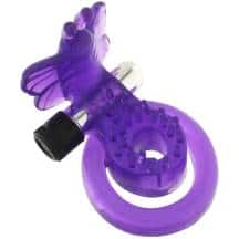 Виброкольцо Seven Creations, фиолетовое
