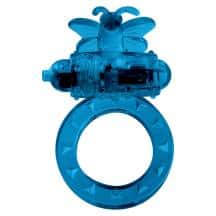 Виброкольцо с клиторальным стимулятором Toy Joy Flutter-Ring, синее. Нет в наличии Виброкольцо с клиторальным стимулятором Toy Joy Flutter-Ring, синее