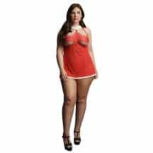Эротичесий комплект Le Desir Merry Babydoll, красный, Plus size