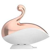 Вакуумный стимулятор клитора LoveStore Liberty Swan, бело-золотистый
