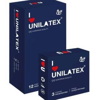Презервативы особо прочные Unilatex, 12 шт + 3 шт в подарок