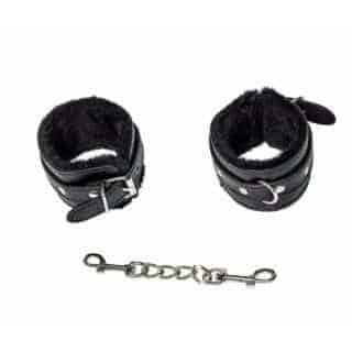 Наручники Lola Games Party Hard Calm с мехом, черные