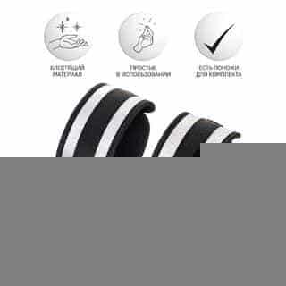 Наручники Anonymo by Toyfа на коротком креплении-карабинах, серебристо-черные Наручники Anonymo by Toyfа на коротком креплении-карабинах, серебристо-черные