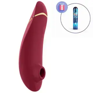 Вакуумный стимулятор клитора Womanizer Premium 2, бордовый