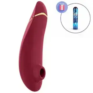 Вакуумный стимулятор клитора Womanizer Premium 2, бордовый