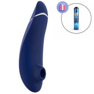Вакуумный стимулятор клитора Womanizer Premium 2, синий