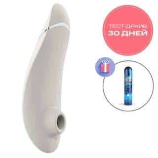 Вакуумный стимулятор клитора Womanizer Premium 2, молочный