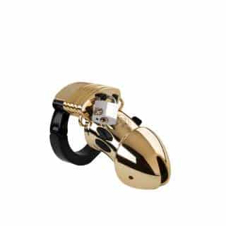 Пояс верности с электростимуляцией Mystim Pubic Enemy №1, золотистый Пояс верности с электростимуляцией Mystim Pubic Enemy №1, золотистый