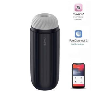 Мастурбатор с эффектом всасывания и нагревом Svakom Sam Neo 2 Pro, темно-синий Мастурбатор с эффектом всасывания и нагревом Svakom Sam Neo 2 Pro, темно-синий