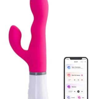 Вибратор-кролик с ротацией Lovense Nora, розовый Вибратор-кролик с ротацией Lovense Nora, розовый