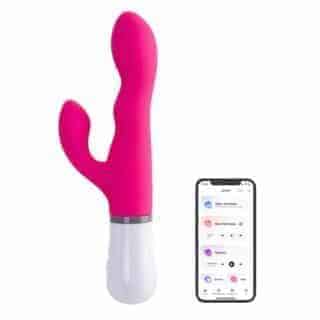 Вибратор-кролик с ротацией Lovense Nora, розовый Вибратор-кролик с ротацией Lovense Nora, розовый