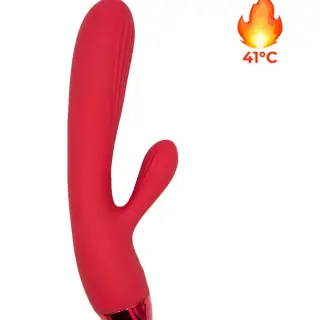 Вибратор-кролик с пульсацией и нагревом Woma Irene, красный
