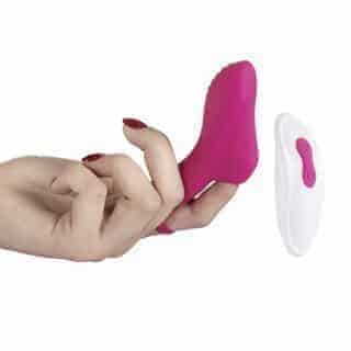 Сквирт-вибратор с пультом ДУ Hot Planet Pluto, бордовый